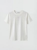Rhinestone Embellished Women's T-Shirt