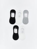 Non-Slip Heel Women's Ballerina Socks 5-Pack