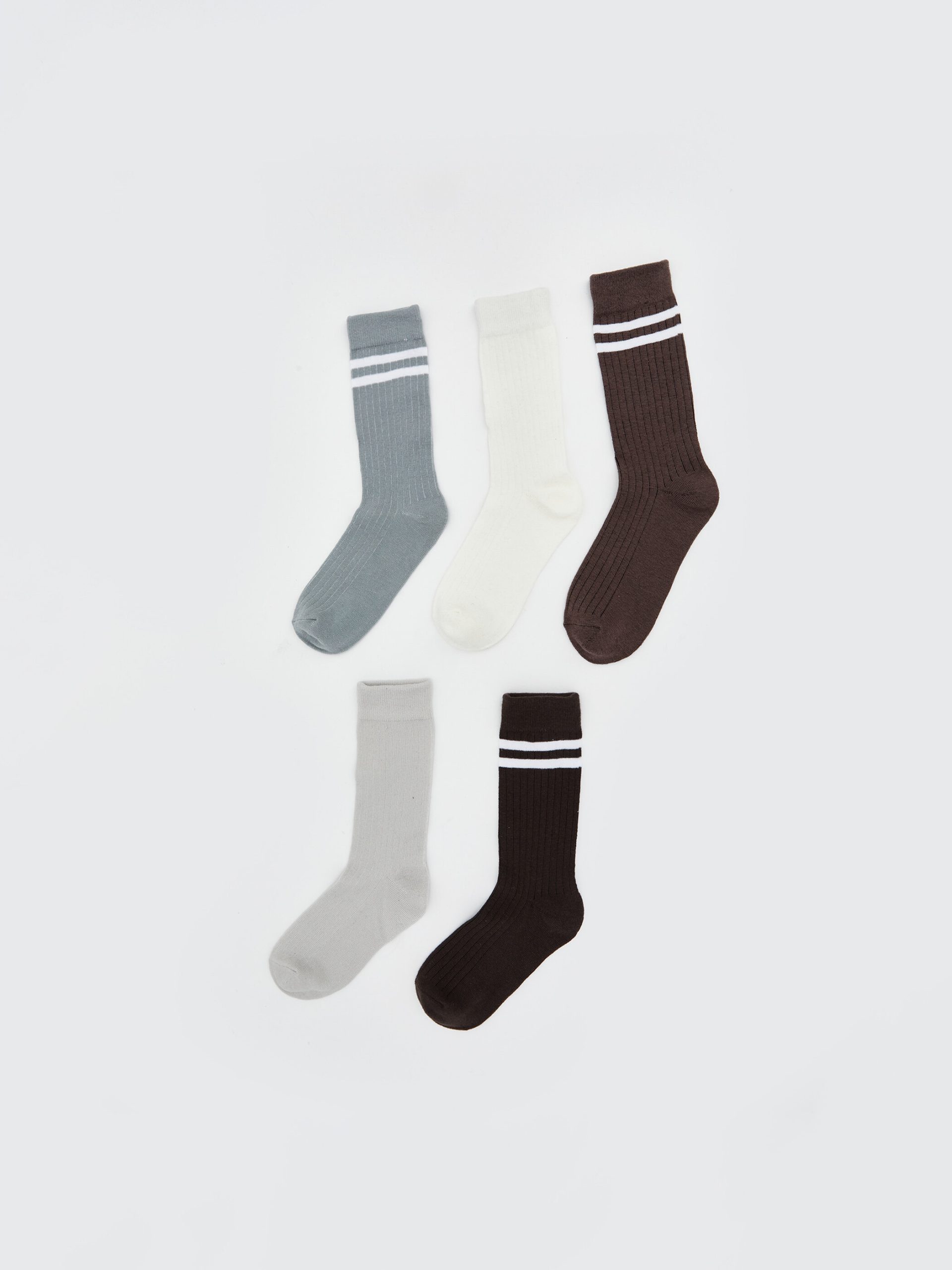 Striped Women's Ankle Socks 5-Pack