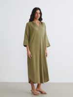 Notch Neck Dress