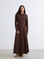 Shirt Dress with Necktie Detail - Image 2