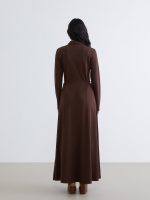 Shirt Dress with Necktie Detail - Image 4