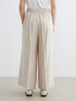 Elastic Waist Wide Leg Women's Trousers - Image 4