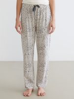 Women's Leopard Print Pajama Bottoms with an Elasticated Waist - Image 3