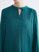 Textured Blouse with Tie Neck - Image 3