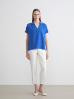Collared Neck Oversize Aerobin Blouse - Image 2