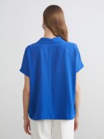 Collared Neck Oversize Aerobin Blouse - Image 4