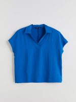 Collared Neck Oversize Aerobin Blouse - Image 5