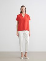 Collared Neck Oversize Aerobin Blouse - Image 2