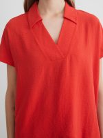 Collared Neck Oversize Aerobin Blouse - Image 3