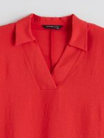 Collared Neck Oversize Aerobin Blouse - Image 6