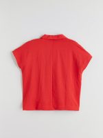 Collared Neck Oversize Aerobin Blouse - Image 7