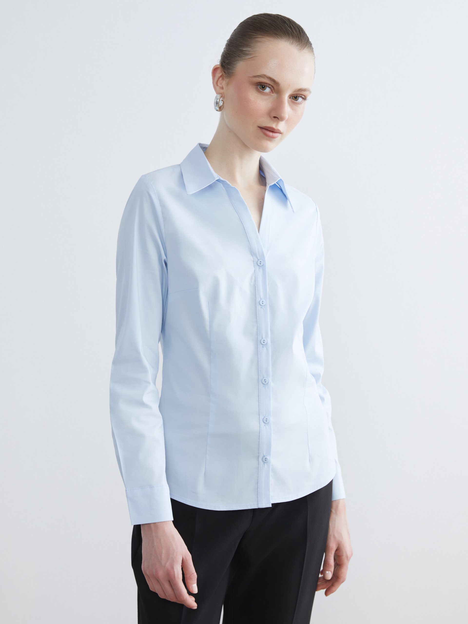 Regular Fit Poplin Women's Shirt