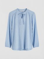 Textured Blouse with Tie Neck - Image 5
