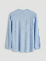 Textured Blouse with Tie Neck - Image 6