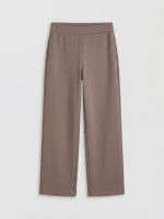 Elastic Waist Wide Leg Women's Sweatpants - Image 3