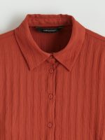 Striped Ruched Women's Shirt - Image 6