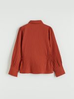 Striped Ruched Women's Shirt - Image 7