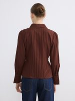 Striped Ruched Women's Shirt - Image 11