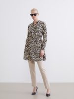 Leopard Print Women's Shirt Tunic - Image 2