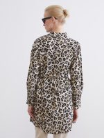 Leopard Print Women's Shirt Tunic - Image 4