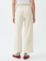 Elastic Waist Textured Women's Trousers - Image 4