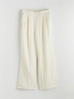 Elastic Waist Textured Women's Trousers - Image 5