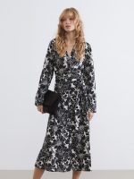 Floral Sash Poplin Women's Shirt Dress - Image 2