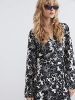 Floral Sash Poplin Women's Shirt Dress - Image 3