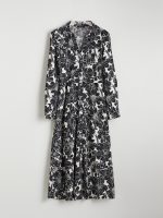 Floral Sash Poplin Women's Shirt Dress - Image 5