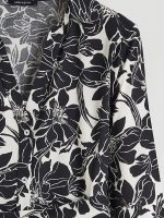 Floral Sash Poplin Women's Shirt Dress - Image 6