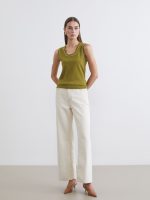 Women's U-Neck Knit Sweater - Image 2