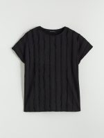 Crew Neck Textured Blouse - Image 6
