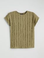 Crew Neck Textured Blouse - Image 12