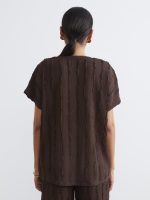 Crew Neck Textured Blouse - Image 17