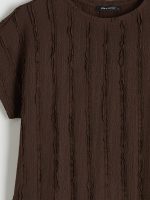 Crew Neck Textured Blouse - Image 19