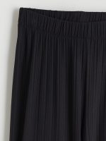 Textured Women's Trousers with Elastic Waistband - Image 7