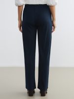 Textured Women's Trousers with Elastic Waistband - Image 12