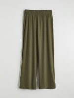 Textured Women's Trousers with Elastic Waistband - Image 13