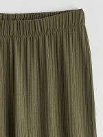 Textured Women's Trousers with Elastic Waistband - Image 14