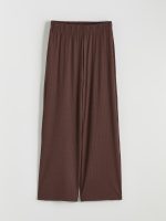 Textured Women's Trousers with Elastic Waistband - Image 19