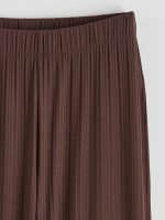Textured Women's Trousers with Elastic Waistband - Image 20