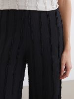 Elastic Waist Textured Women's Trousers - Image 4