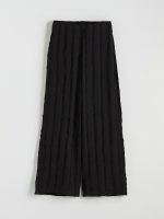 Elastic Waist Textured Women's Trousers - Image 6