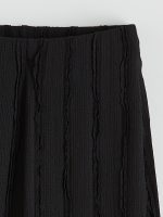 Elastic Waist Textured Women's Trousers - Image 7