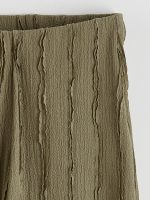 Elastic Waist Textured Women's Trousers - Image 13