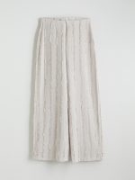 Elastic Waist Textured Women's Trousers - Image 25