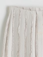 Elastic Waist Textured Women's Trousers - Image 26