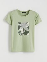 Crew Neck Printed Women's T-Shirt - Image 5