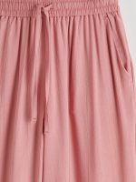 Women's Textured Trousers with an Elastic Waist - Image 6